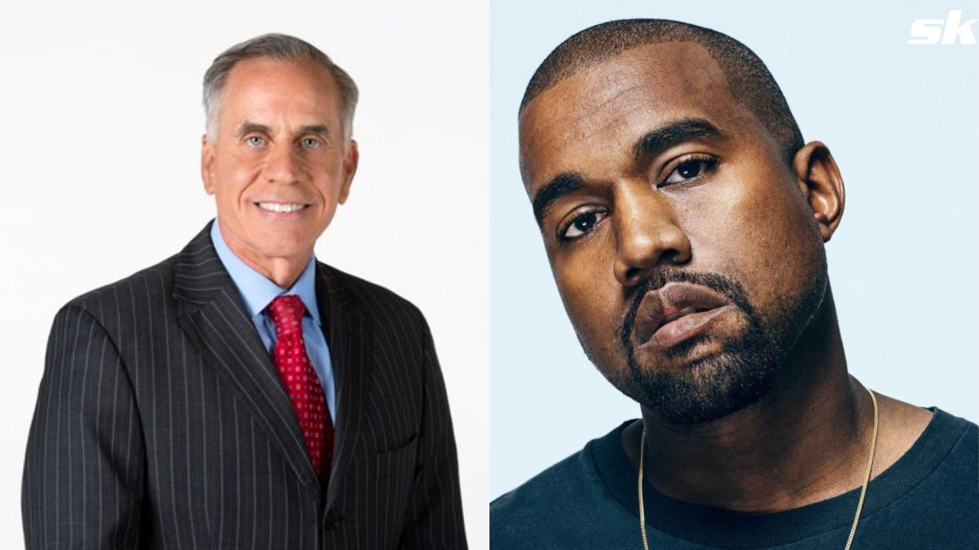 MLB analyst Tim Kurkjian; Iconic rapper, Kanye West.