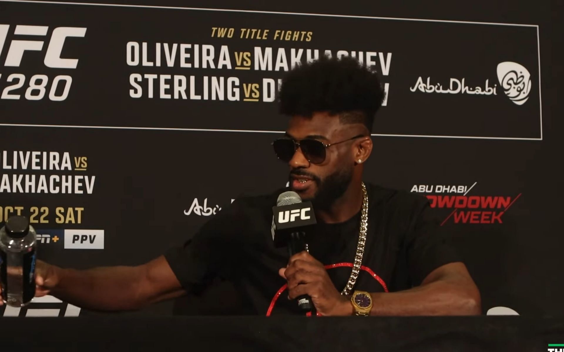 UFC bantamweight champion Aljamain Sterling