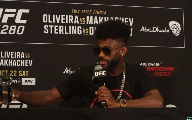 "Until these guys decide to pay, they will get slayed" - Aljamain Sterling calls out UFC sponsors Monster Energy at UFC 280 media day