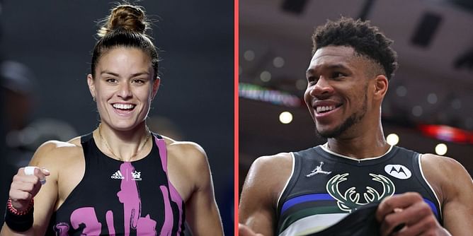 "She’s like a ball of fire & I love that" - Giannis Antetokounmpo sings the praises of fellow Greek athletes Maria Sakkari and Stefanos Tsitsipas