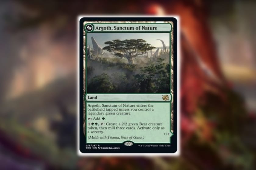 Magic The Gathering Titania, Gaea Incarnate meld card revealed