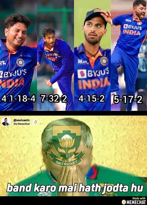 IND vs SA 2022: Top 10 funny memes after Team India's thumping victory ...