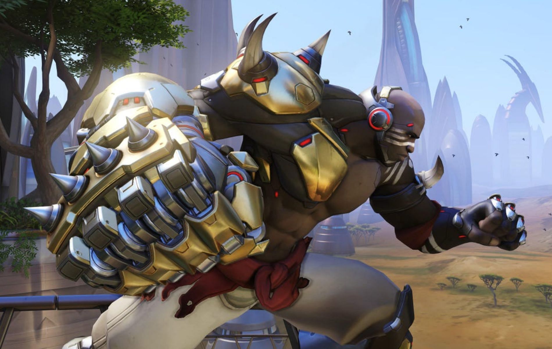 Doomfist is a revamped Tank that still has a lot of mobility of its previous DPS class (Image via Blizzard Entertainment)