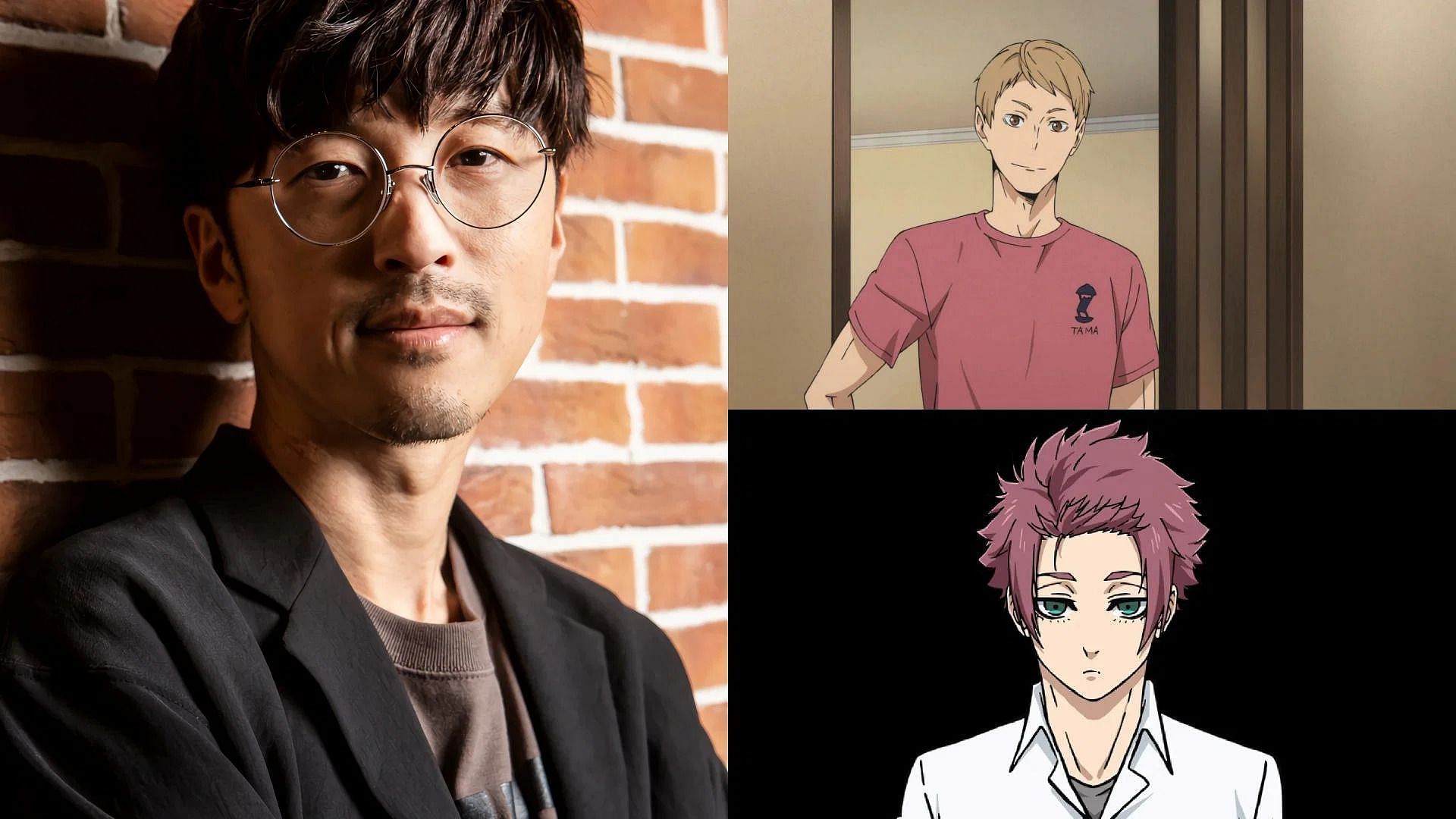 Sakurai and some of the characters he voices (Image via Sportskeeda)