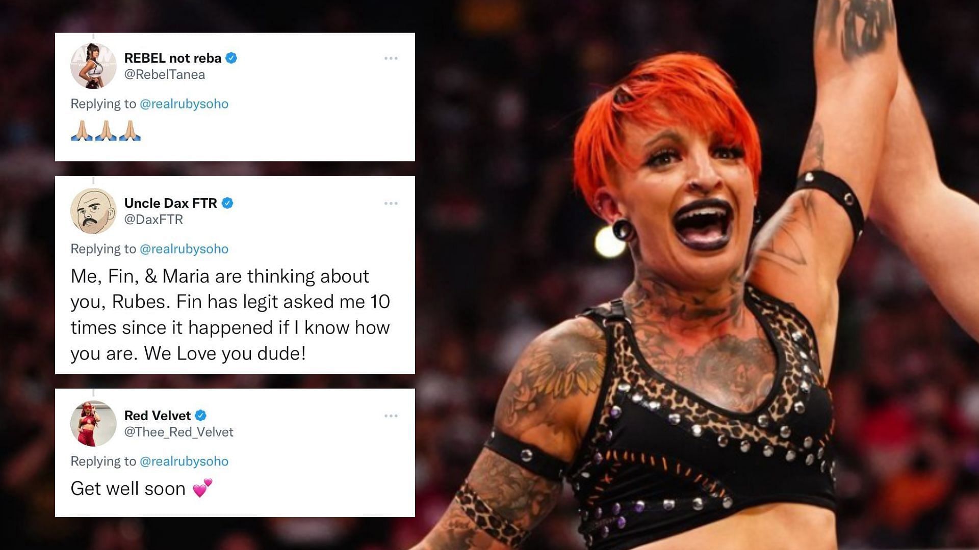 The wrestling world has sent their support to Ruby Soho