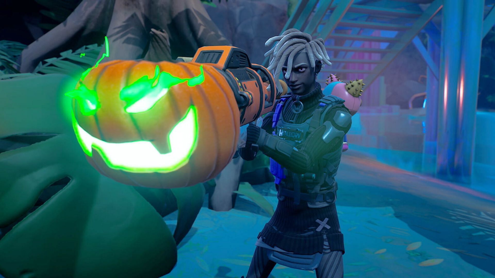 How to destroy objects with a Pumpkin Launcher in Fortnite