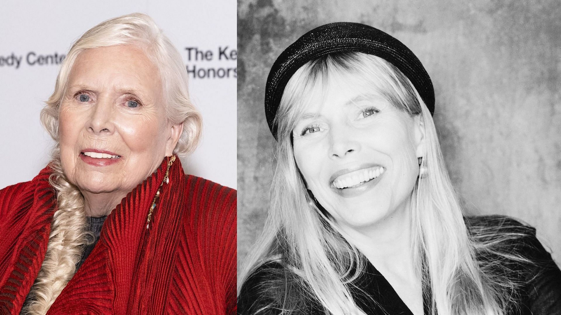 Joni Mitchell at 76, and a young Joni Mitchell