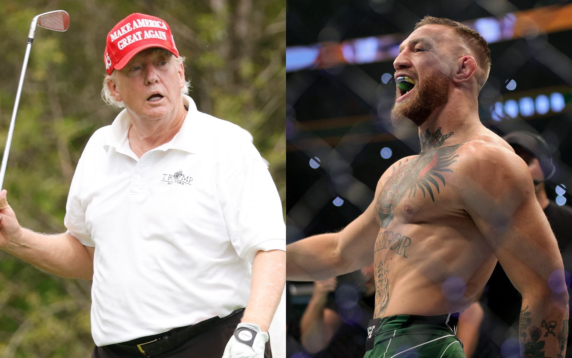 Donald Trump (left) Conor McGregor (right)