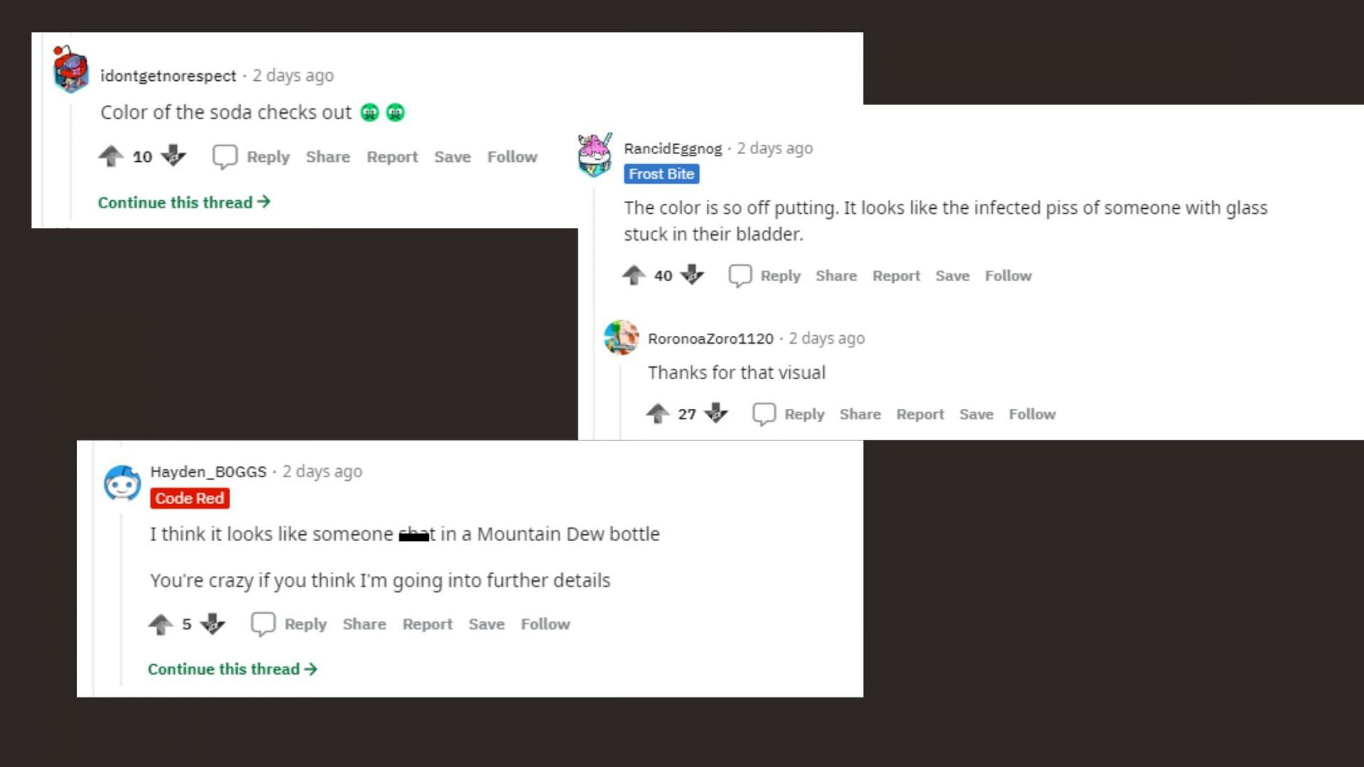 Fans react negatively to Fruit Quake 5/5 (image via Reddit)
