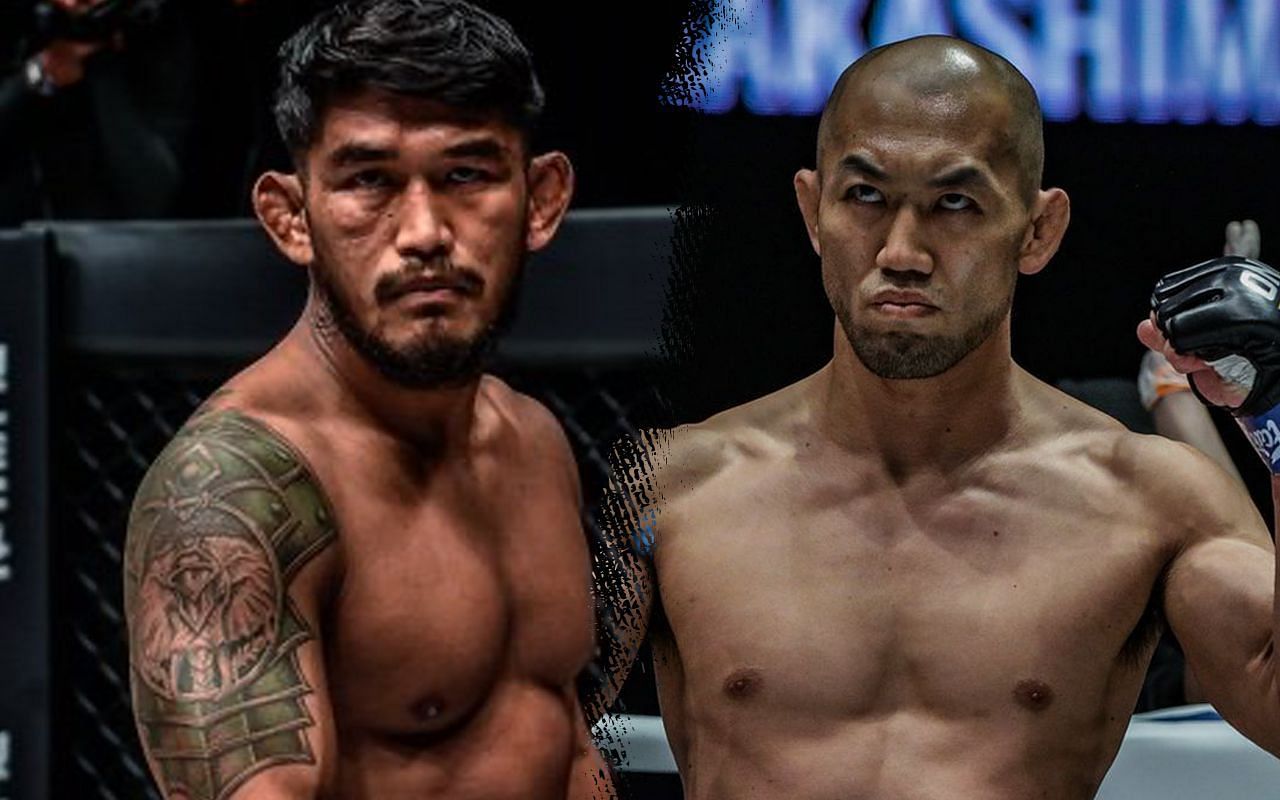 (left) Aung La N Sang and (right) Yushin Okami [Credit: ONE Championship]