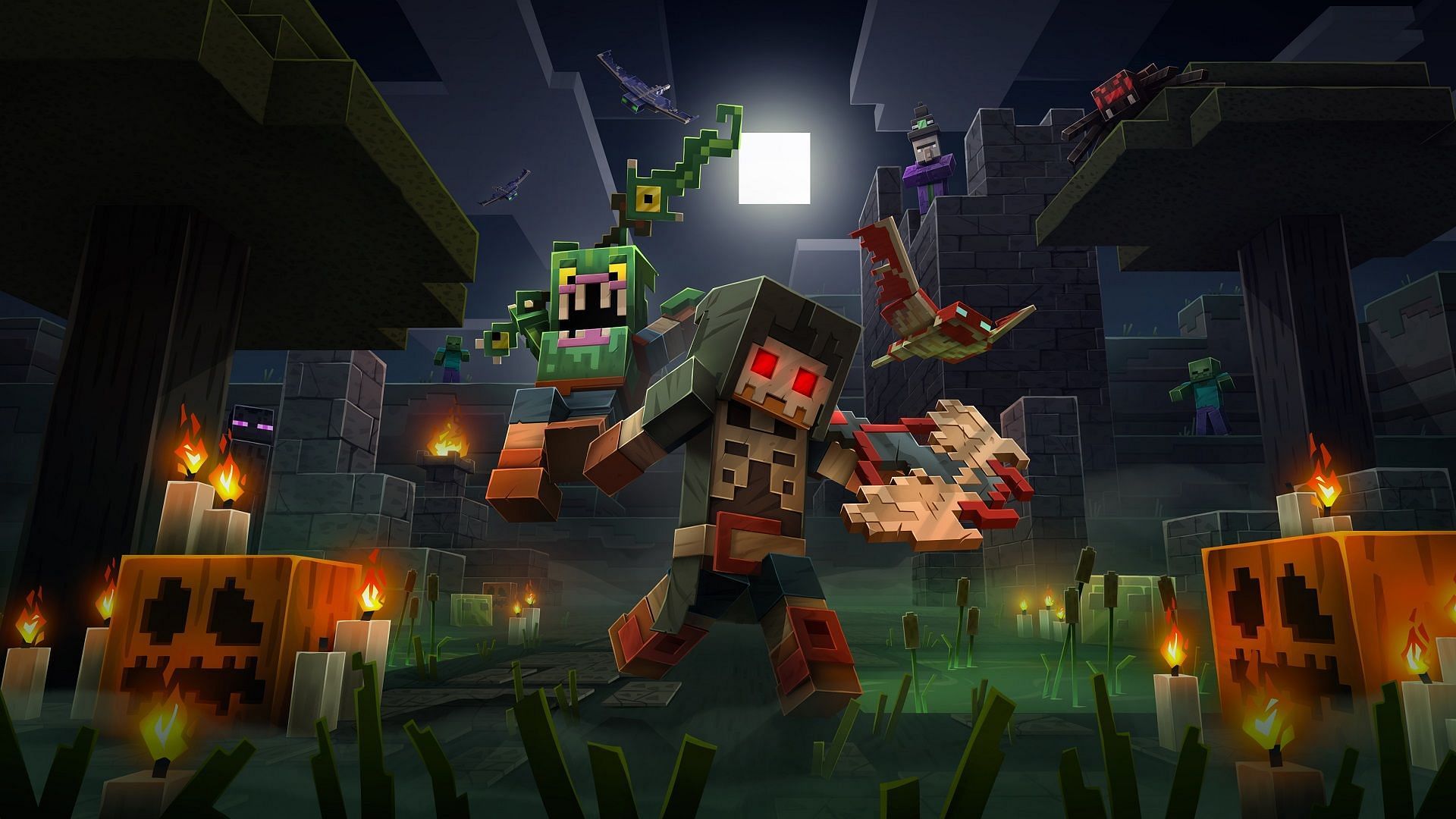 Spooky Fall is returning to Minecraft Dungeons (Image via Mojang)
