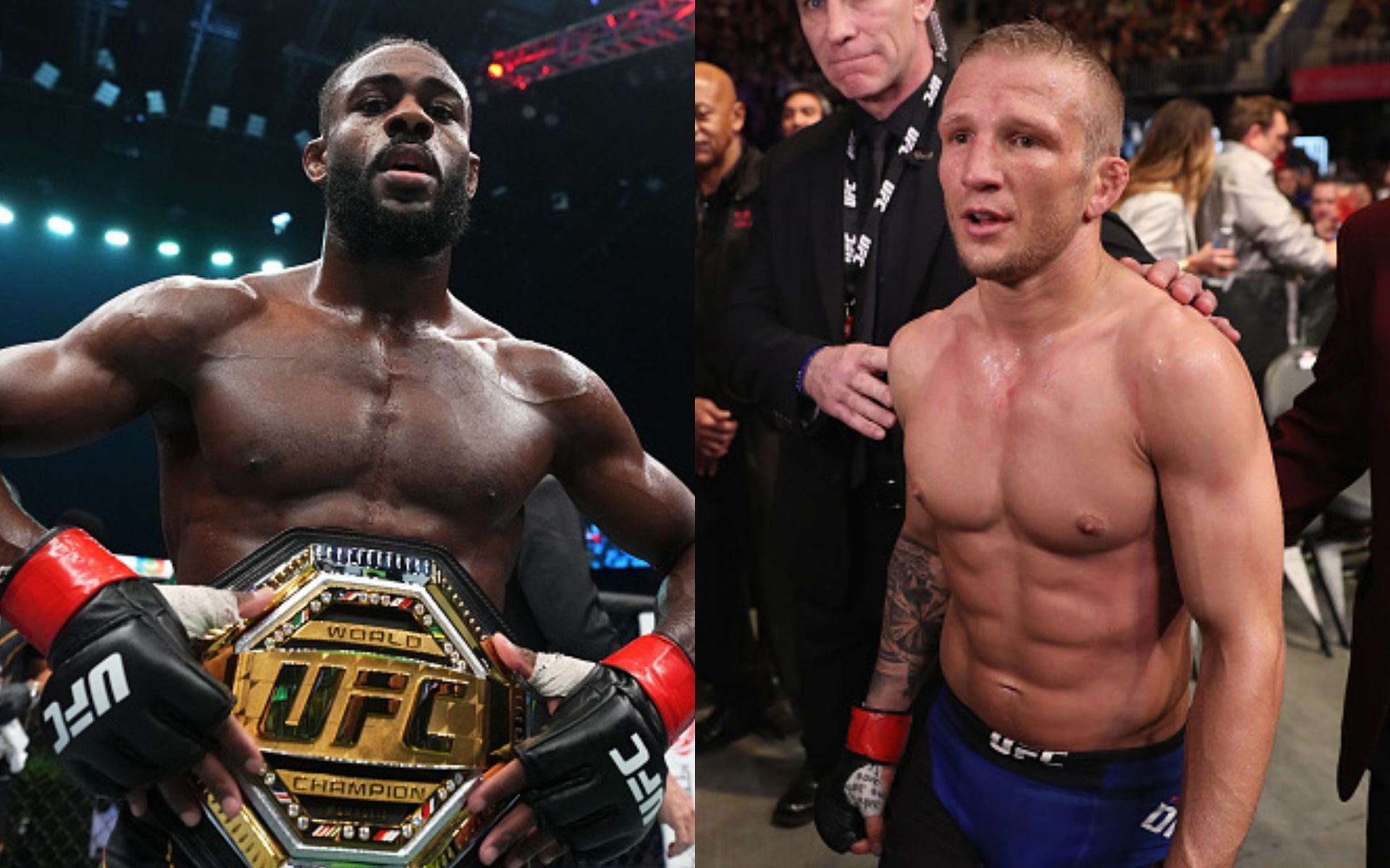 Aljamain Sterling (left), T.J. Dillashaw (right)