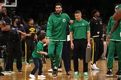 Jayson Tatum sledges his son while playing pickup basketball - “I was better than you when I was 4!”