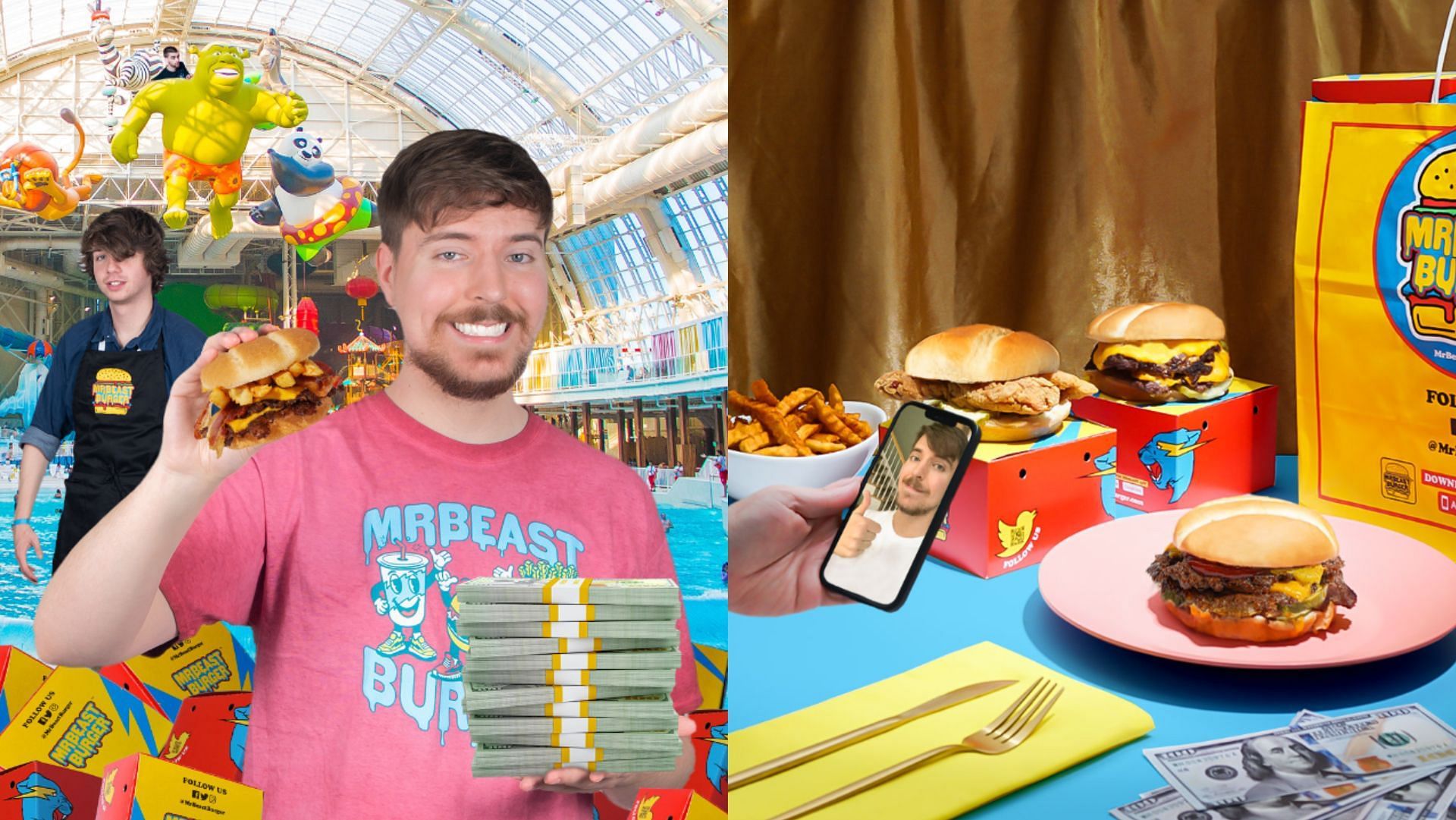 MrBeast reveals why there are no healthy options available on MrBeast Burger (Image via Mrbeastburger/Instagram) 