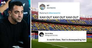 "Get this bum coach out" "We deserve Europa League football" - Barcelona fans troll Xavi for benching 'world-class' player for crucial UCL clash against Inter Milan