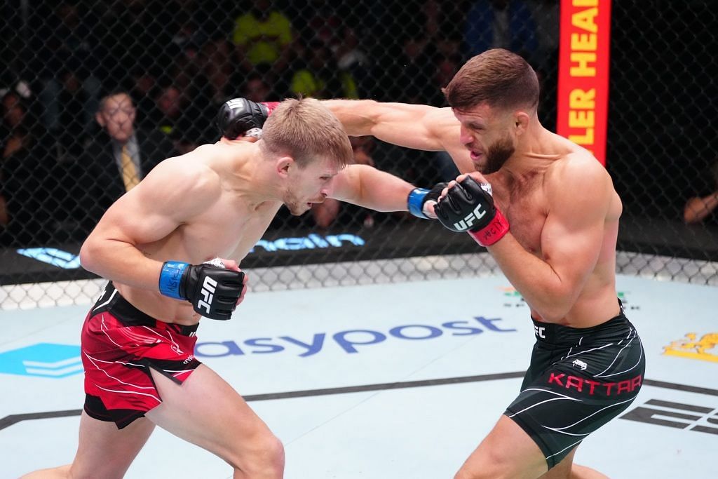 Arnold Allen had the better of Calvin Kattar from the first moments of their fight