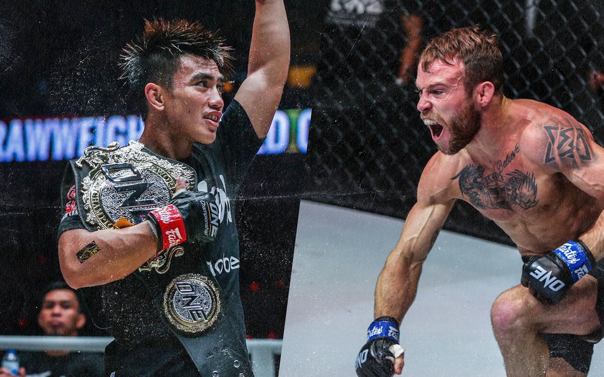 Joshua Pacio (left) and Jarred Brooks (right). [Photos ONE Championship]