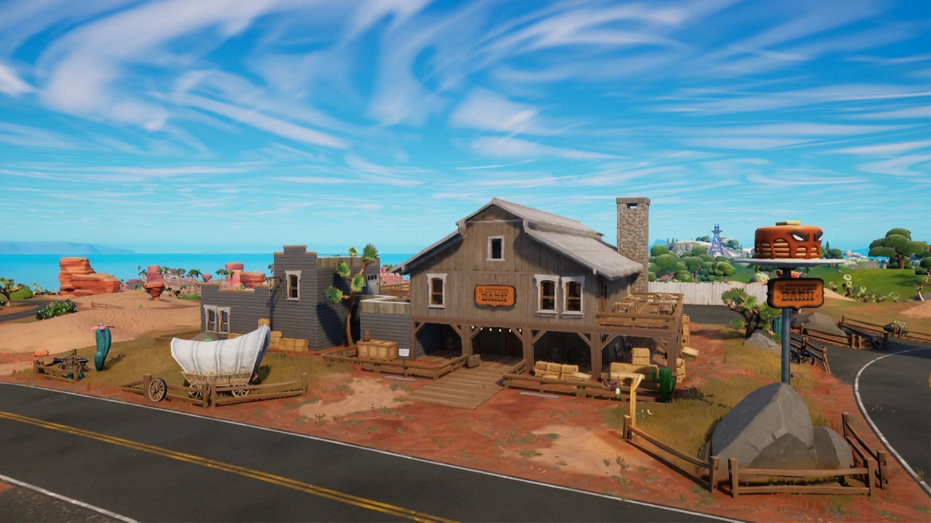 Butter Barn has been changed with the latest Fortnite map changes (Image via Epic Games)