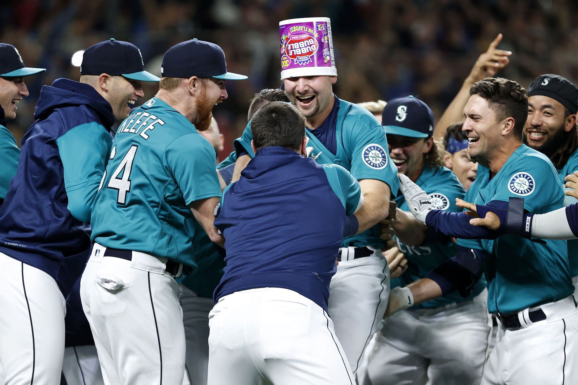 It was just crazy - Cal Raleigh after cracking one of the greatest  walk-off homers in Seattle Mariners history; ending the longest playoff  drought in MLB