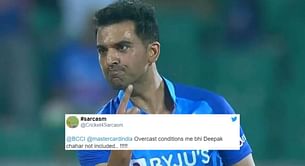 IND vs SA 2022: "Overcast conditions me bhi" - Fans react as Men in Blue leave out Deepak Chahar from 1st ODI