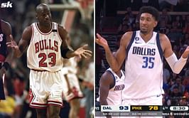 Watch: Dallas Mavericks’ big man pulls out the iconic ‘MJ Shrug’ as tribute to Michael Jordan after scoring 16-straight points