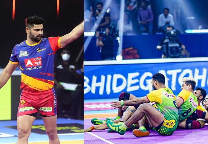 Pardeep Narwal ने PKL 2022 में Patna Pirates के खिलाफ एक ही रेड में 5 डिफेंडर्स को आउट करके मचाया बवाल, ट्विटर पर प्रतिक्रियाओं की आई बाढ़