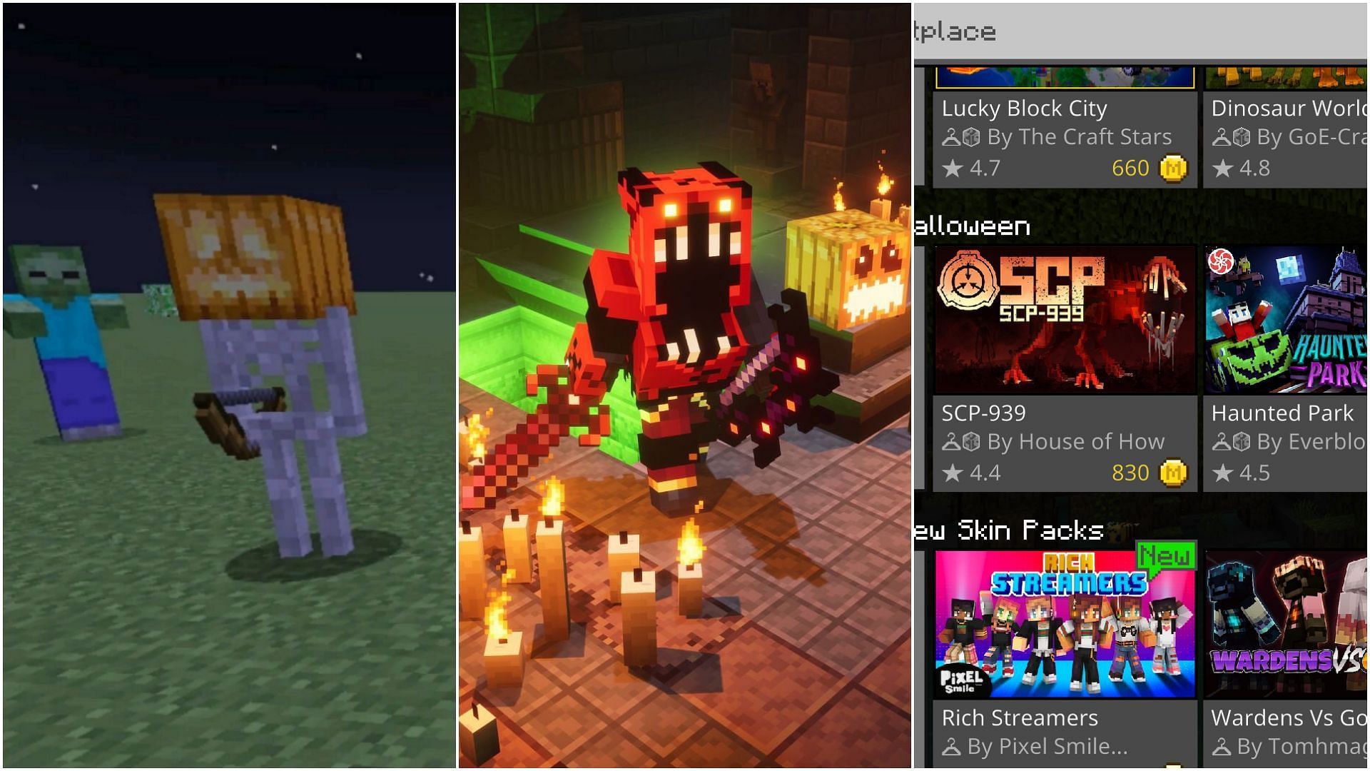 What happens in Minecraft during Halloween?