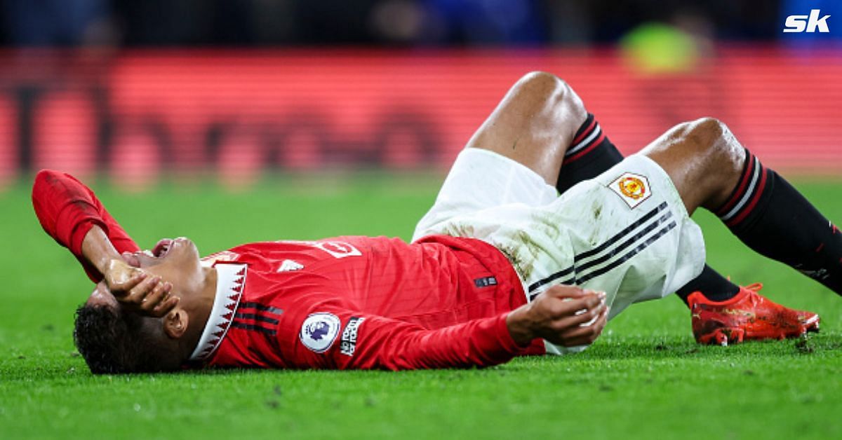 Raphael Varane of Manchester United could miss the FIFA World Cup for France next month.