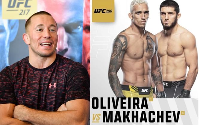 Georges St-Pierre predicts two possible scenarios for the outcome of Islam Makhachev vs. Charles Oliveira