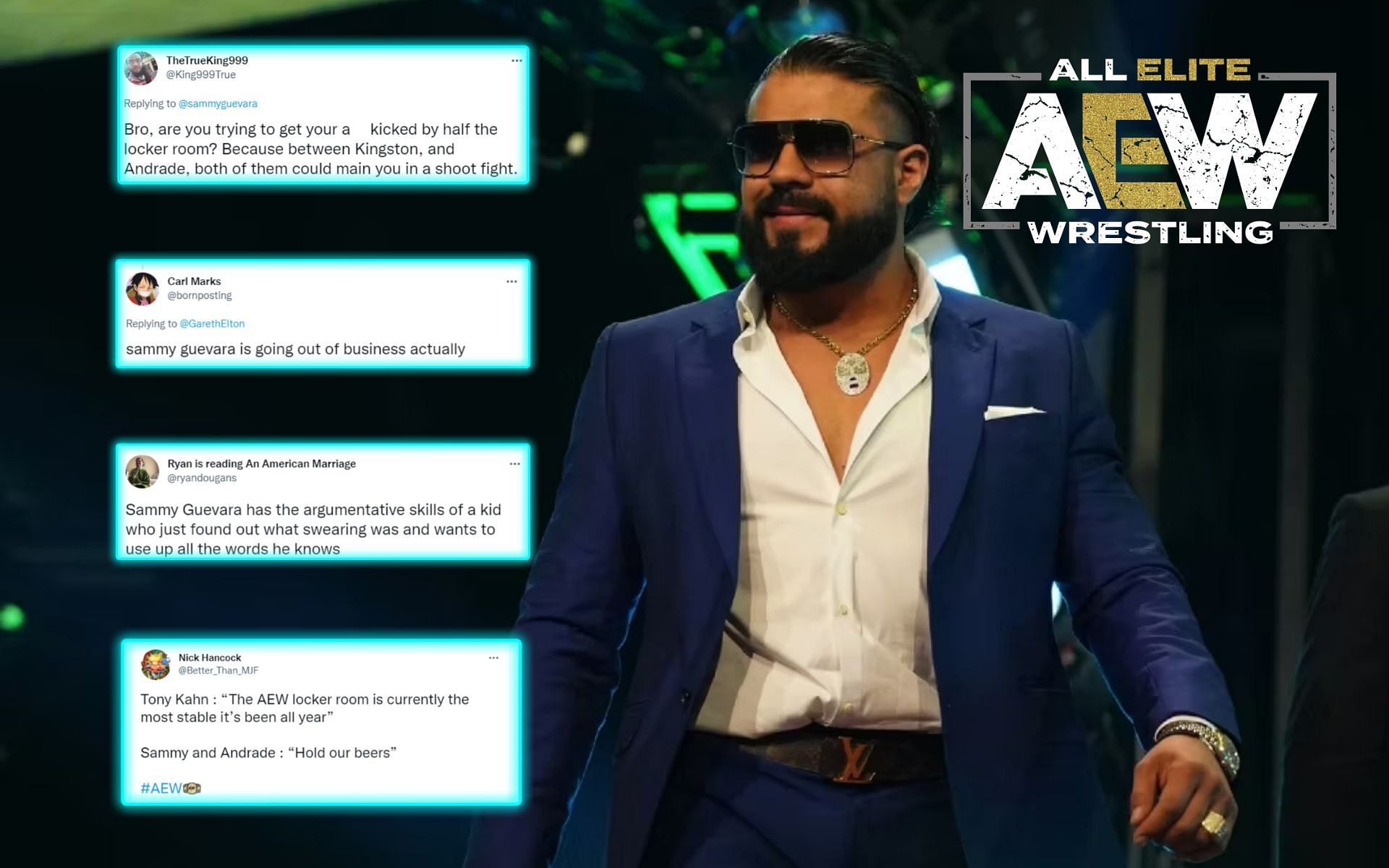 Andrade has gotten into a disagreement with a fellow AEW star.