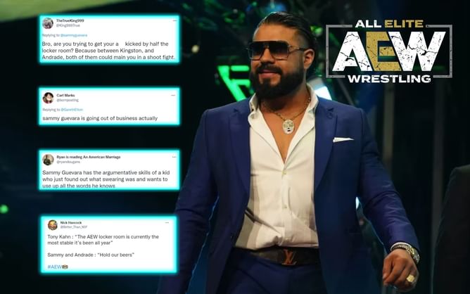 "Are you trying to get your a** kicked by half the locker room?" - Twitter flares up with reactions to popular AEW star stirring up online feud with Andrade El Idolo