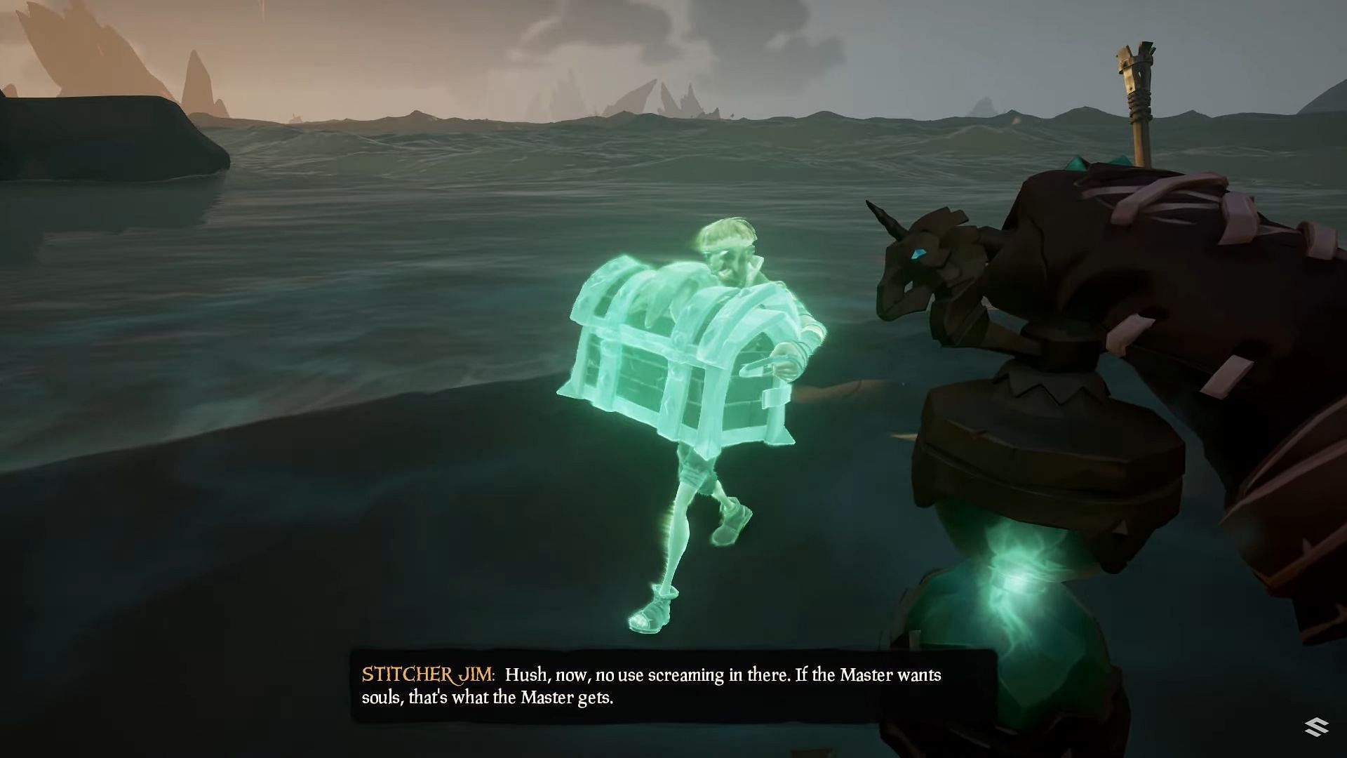 Carrying chests is part and parcel of the Sea of Thieves experience (Image via YouTube/Syrekx)