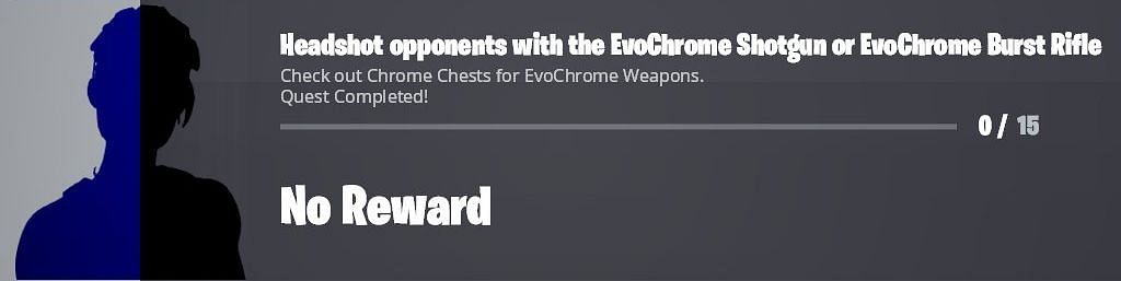 Headshot opponents with the EvoChrome Shotgun or EvoChrome Burst Rifle to earn 20,000 XP (Image via Twitter/iFireMonkey)