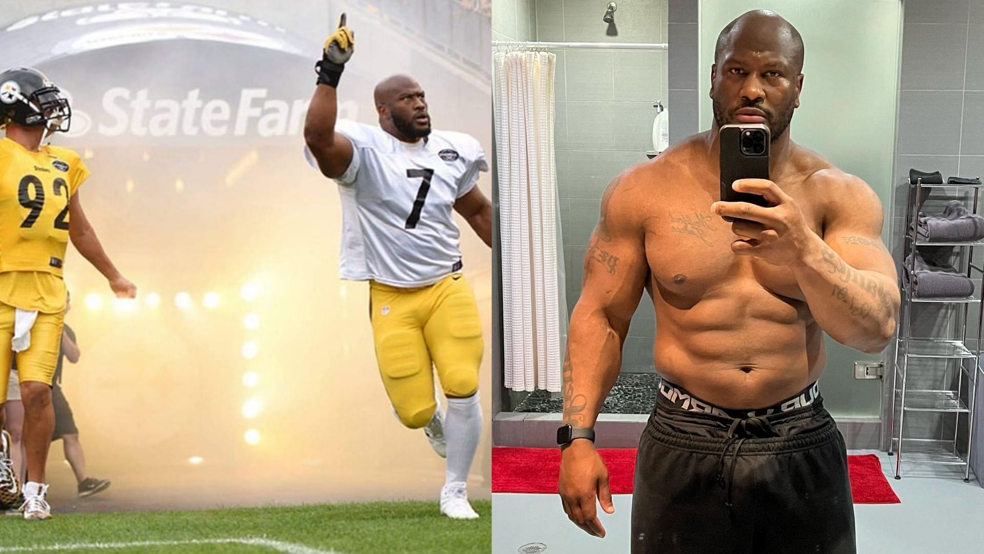 James Harrison continues to train himself even after retirement to maintain his strength as he ages (Image via Instagram)