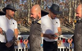 "I give it a score of 'Baldwin'" - Fans mock Alex Pereira's gun safety after 'Poatan' checks it out with the muzzle pointed at Glover Teixeira