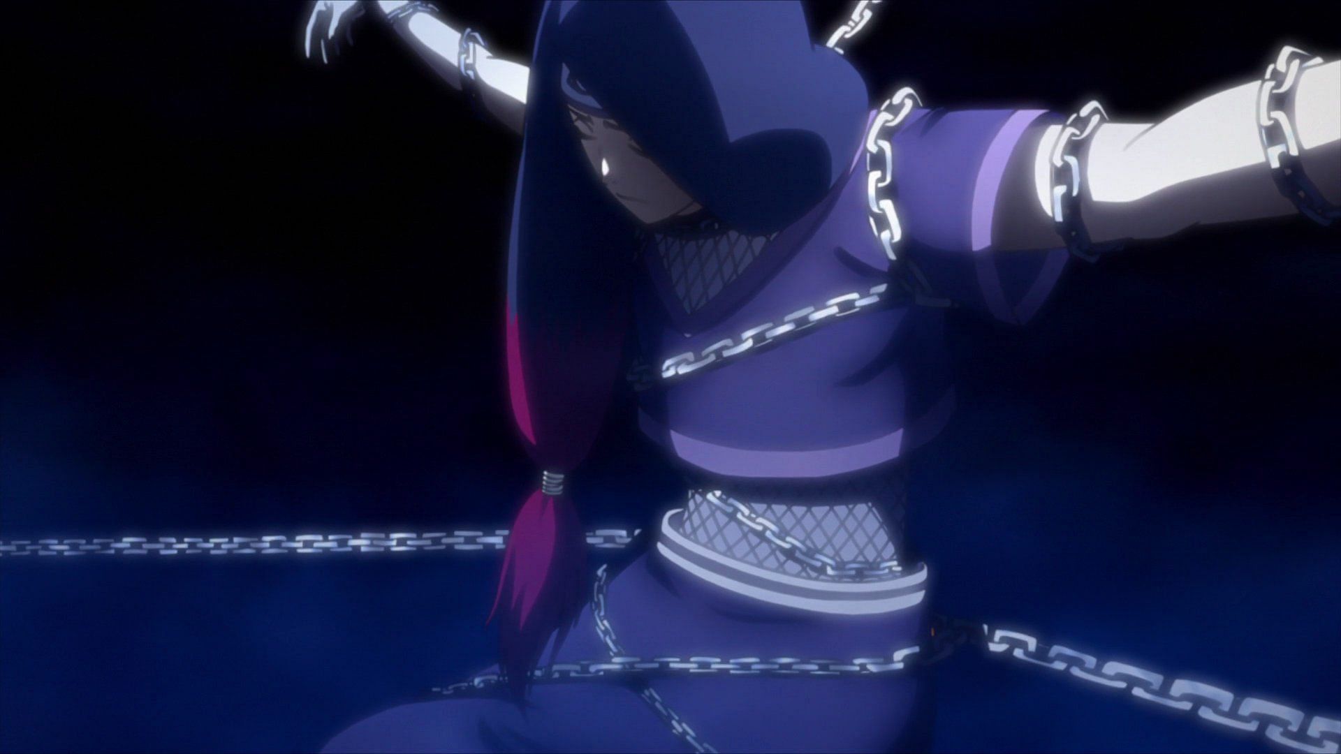 Hana chained up (Image via Studio Pierrot)