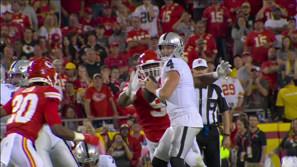 Increased scrutiny on roughing-the-passer penalty after dubious call in  dramatic Las Vegas Raiders 30-29 defeat to Kansas City Chiefs, News