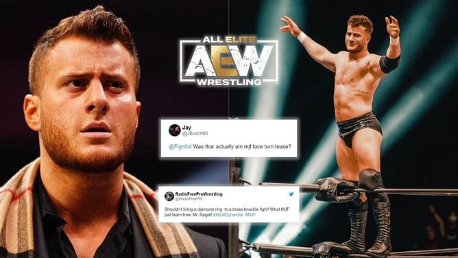 "Shouldn’t bring a diamond ring to a brass knuckle fight!" - Twitter explodes to AEW personality's appearance following MJF's match on Dynamite