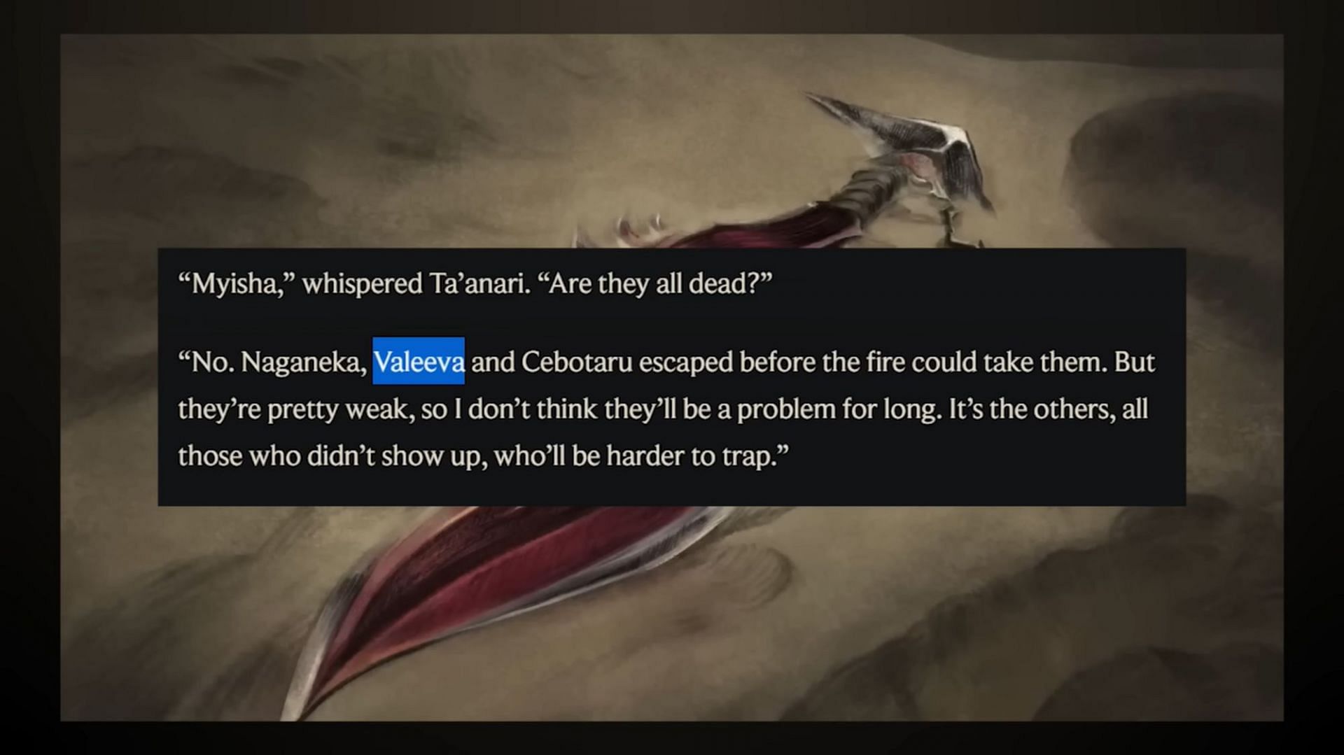 Valeeva&#039;s escape is mentioned in League of Legends Twilight of the God lore (Screengrab via Necrit YouTube channel)