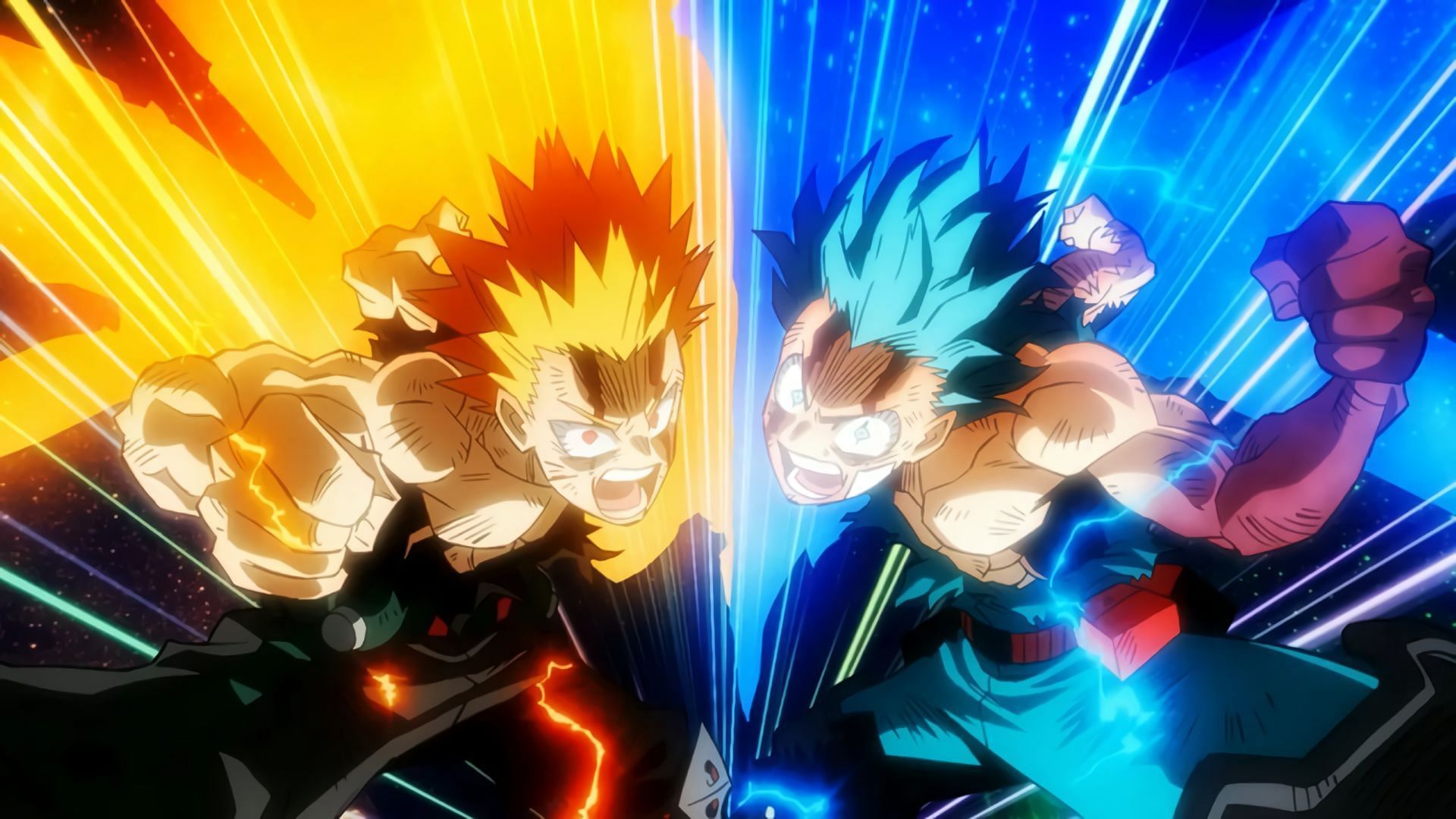 Deku and Bakugo could fight together against Shigaraki in the future (Image via Studio Bones)