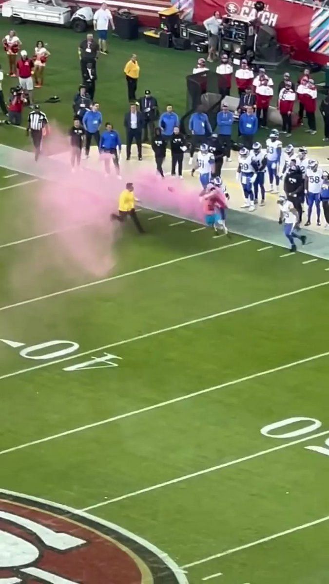 Bobby Wagner Tackles Protestor with Pink Smoke Bomb During Game