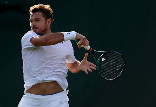 Stan Wawrinka at the 2022 Wimbledon Championships.