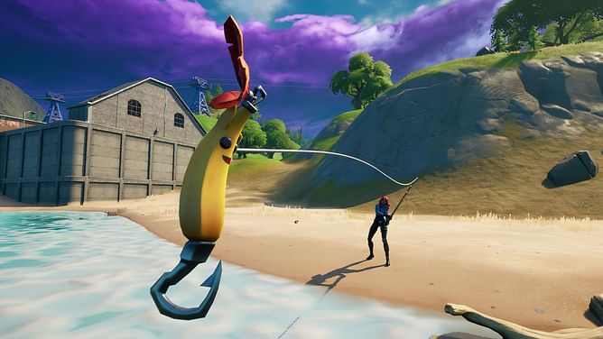 Fortnite: How to catch a gun while fishing