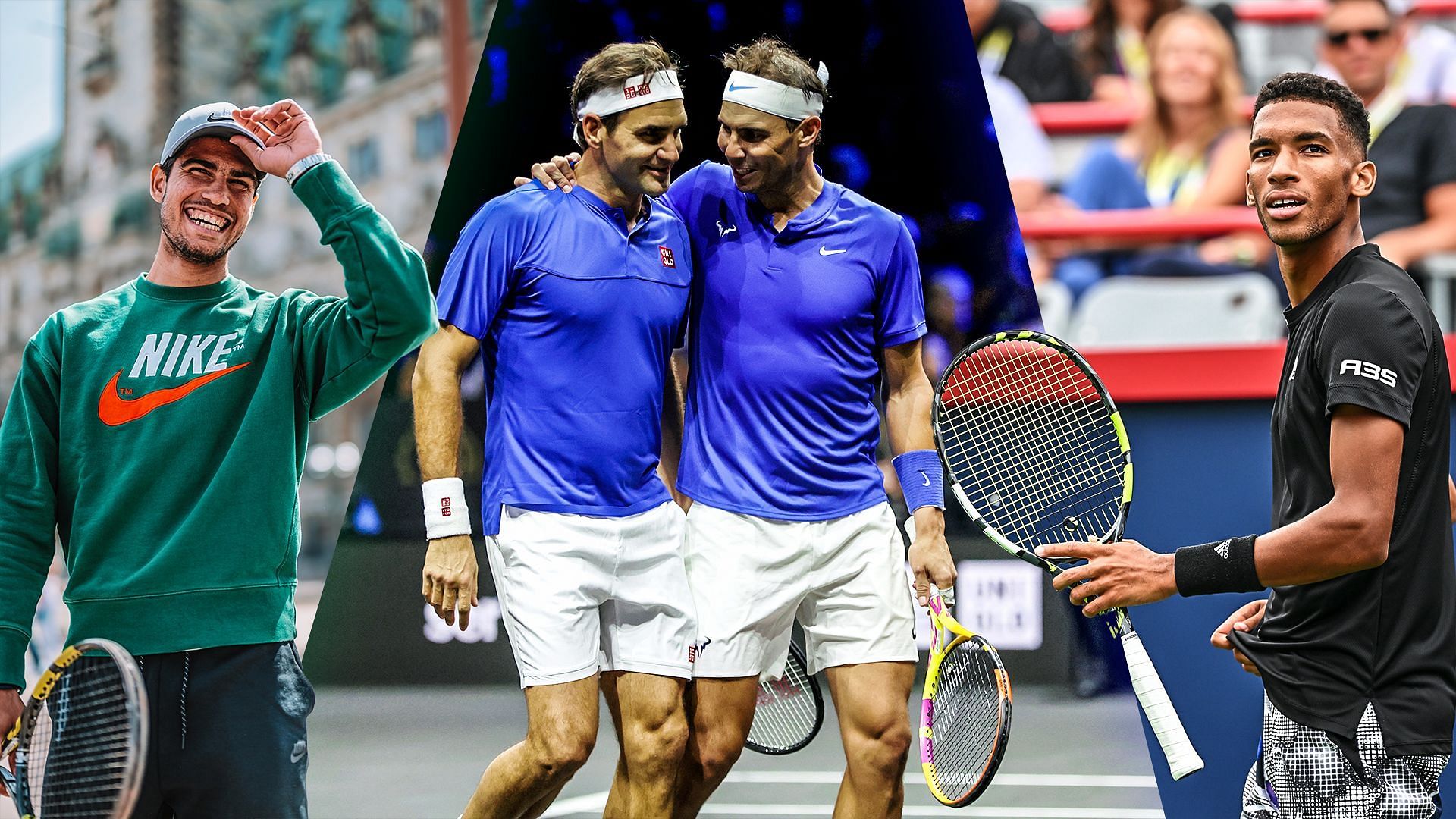 Carlos Alcaraz, Rafael Nadal and Felix Auger-Aliassime named Roger Federer as their dream doubles partner