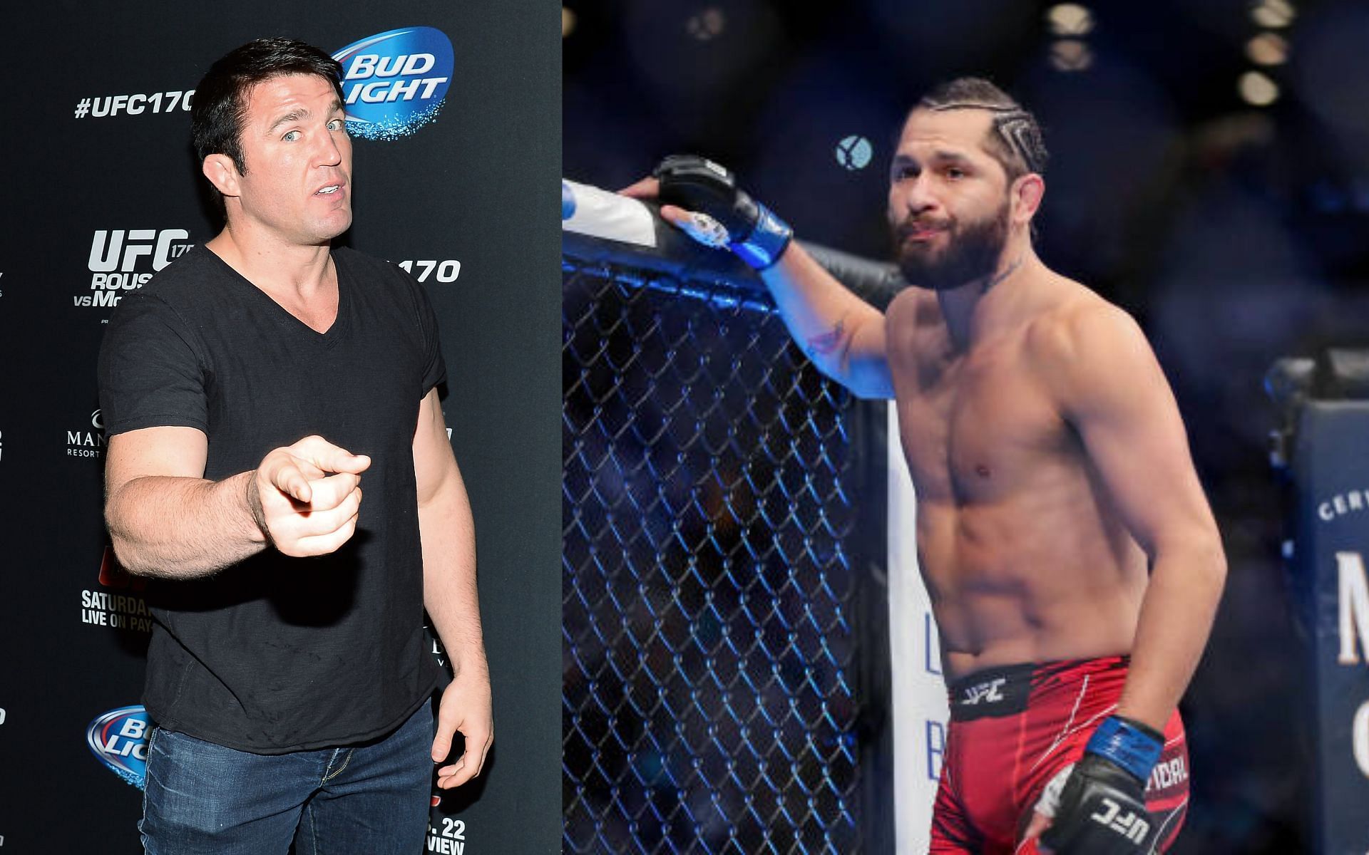 Chael Sonnen (left); Jorge Masvidal (right)