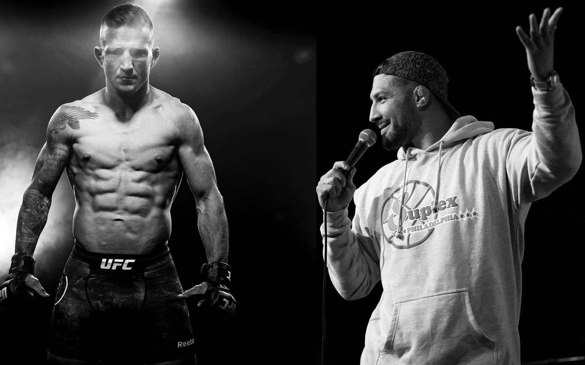  T.J. Dillashaw (Left) and Brendan Schaub (Right)  [Images via: @brendanschaub and @tjdillashaw on Instagram]