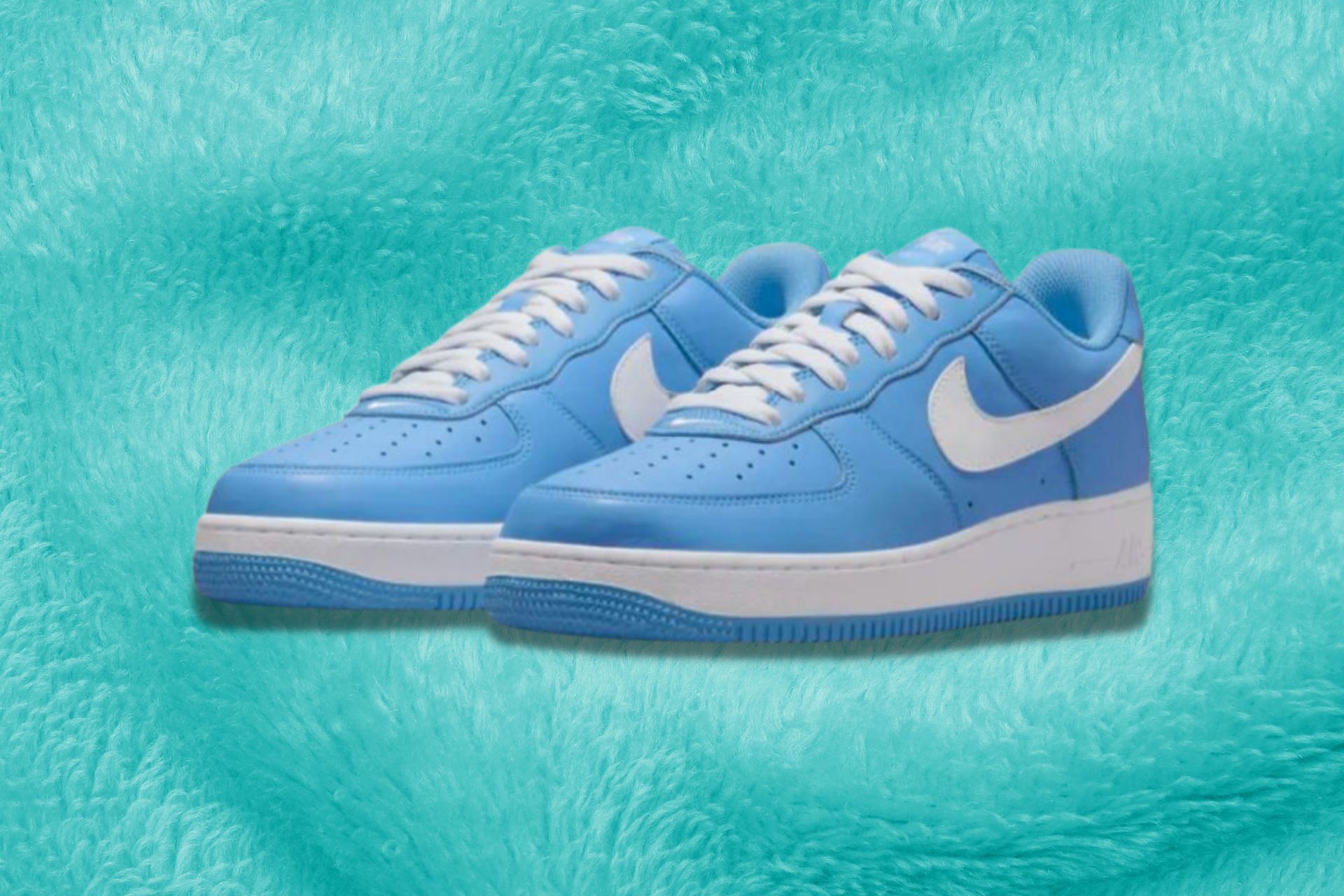 Buy Nike Air Force One Low light Blue Custom Painted Sneakers Online in  India 