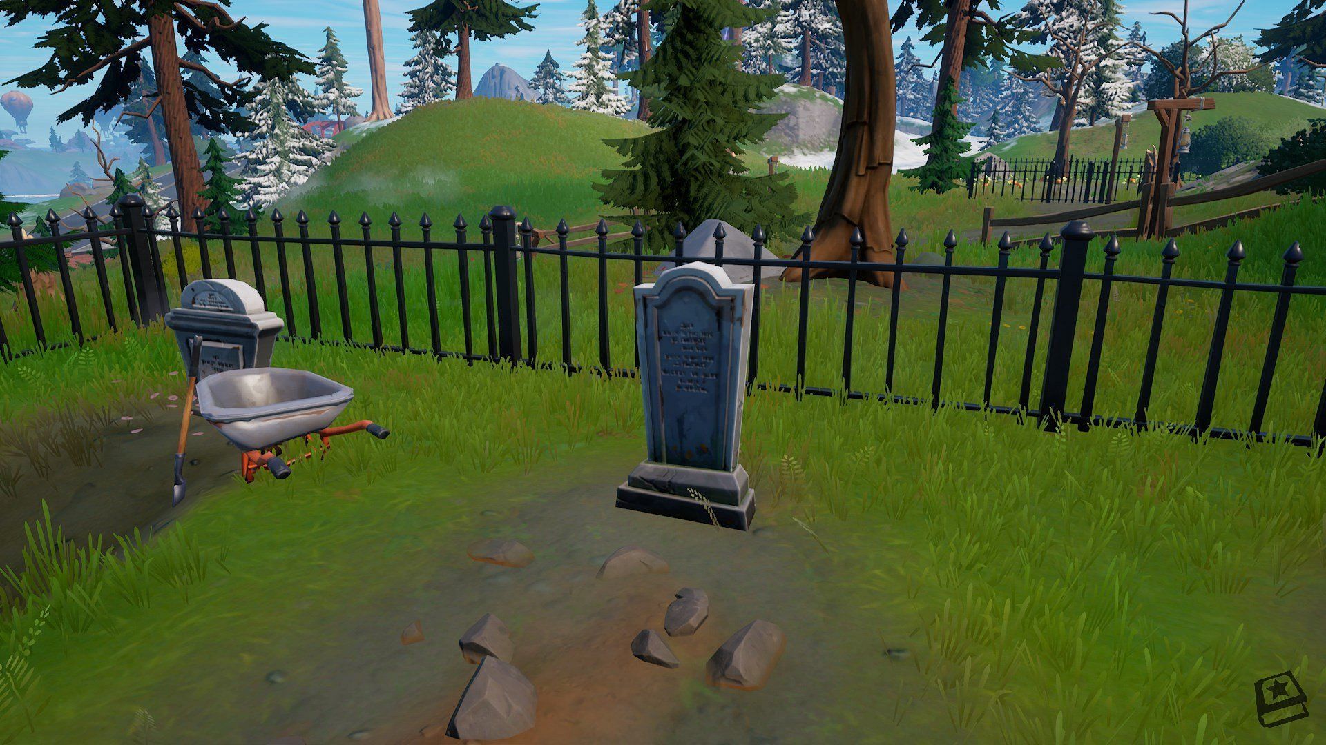 Gravestones in Fortnite (Image via FN_Assist on Twitter)