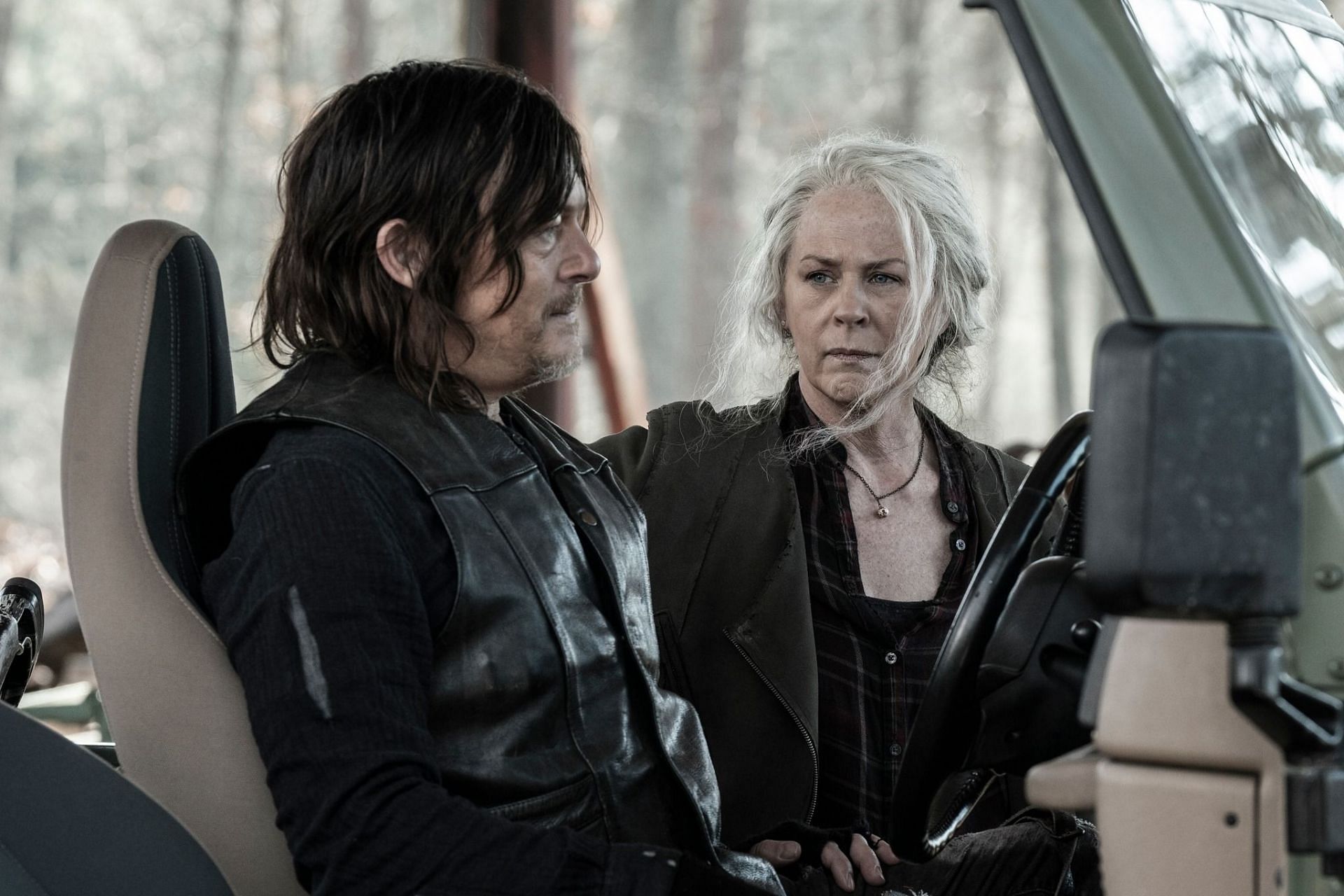 Norman Reedus and Melissa McBride (Picture sourced from the official The Walking Dead Facebook page)
