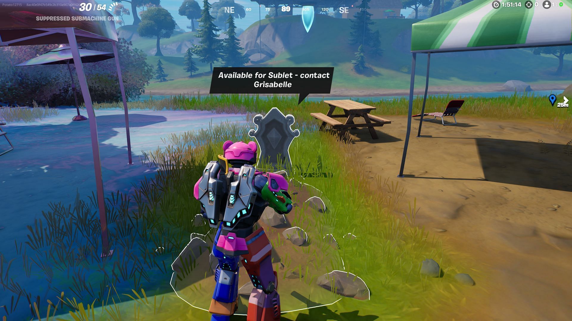 Note to self - Do not contact Grisabelle (Image via Epic Games/Fortnite)